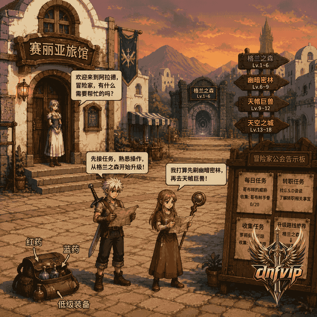 dnf怀旧服60版本新手升级路线