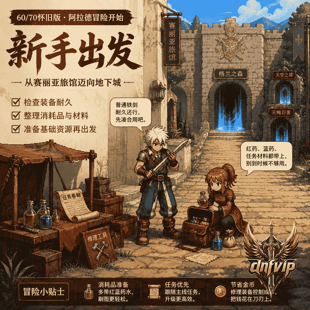 dnf怀旧服70版本平民开荒路线