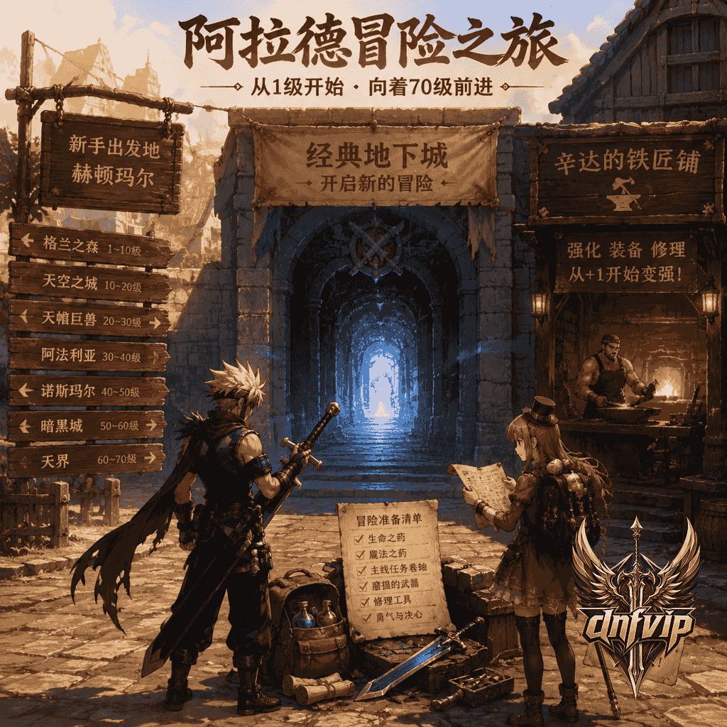 DNF怀旧服升级路线：1/70级阶段怎么走最快