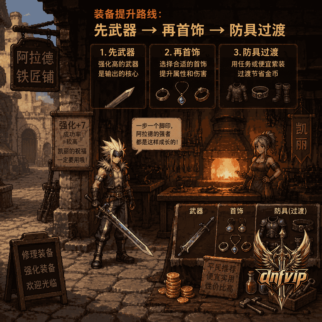 dnf70版本平民装备路线
