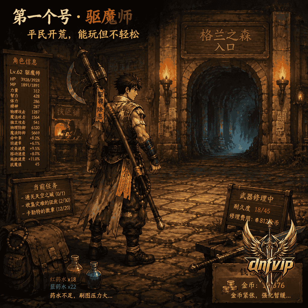 dnf怀旧服驱魔师平民能玩吗